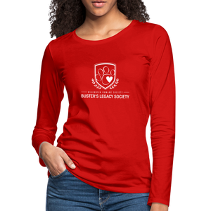 Buster's Legacy Society Contoured Premium Long Sleeve T-Shirt - red