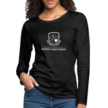 Load image into Gallery viewer, Buster&#39;s Legacy Society Contoured Premium Long Sleeve T-Shirt - charcoal grey