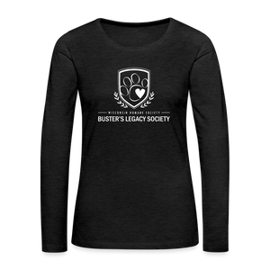 Buster's Legacy Society Contoured Premium Long Sleeve T-Shirt - charcoal grey