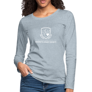 Buster's Legacy Society Contoured Premium Long Sleeve T-Shirt - heather ice blue