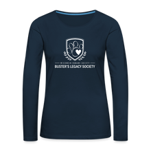 Load image into Gallery viewer, Buster&#39;s Legacy Society Contoured Premium Long Sleeve T-Shirt - deep navy