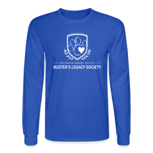 Load image into Gallery viewer, Buster&#39;s Legacy Society Classic Long Sleeve T-Shirt - royal blue