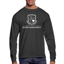 Load image into Gallery viewer, Buster&#39;s Legacy Society Classic Long Sleeve T-Shirt - heather black