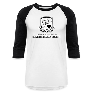 Buster's Legacy Society Baseball T-Shirt - white/black