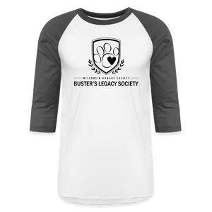 Buster's Legacy Society Baseball T-Shirt - white/charcoal