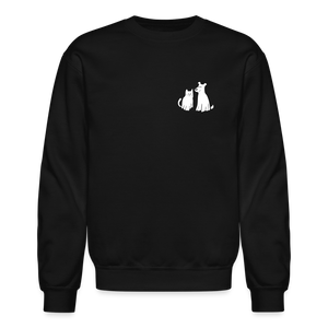 Halloween Costume Dog & Cat Crewneck Sweatshirt - black