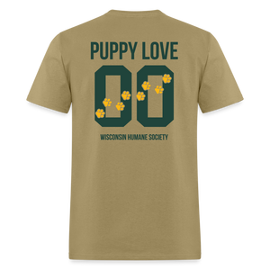 Puppy Love Classic T-Shirt (Light Colors) - khaki