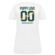 Load image into Gallery viewer, Puppy Love Contoured T-Shirt (Light Colors) - white