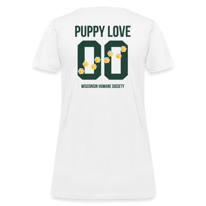 Puppy Love Contoured T-Shirt (Light Colors) - white