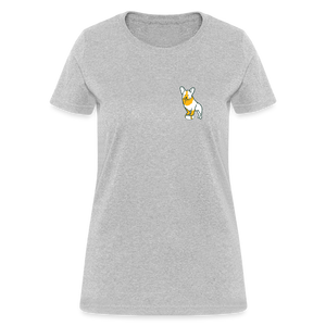 Puppy Love Contoured T-Shirt (Light Colors) - heather gray