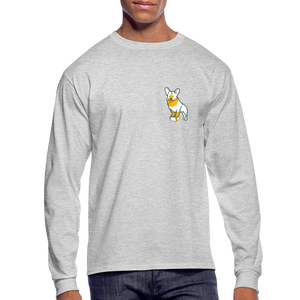 Puppy Love Classic Long Sleeve T-Shirt (Light Colors) - heather gray