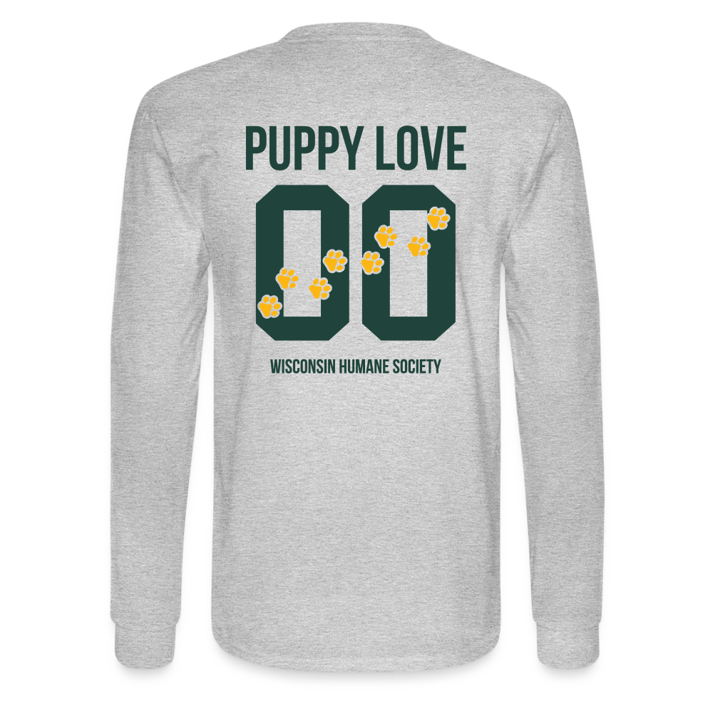 
                  
                    Puppy Love Classic Long Sleeve T-Shirt (Light Colors) - heather gray
                  
                