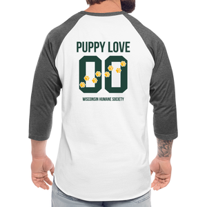 Puppy Love Athletic 3/4 T-Shirt - white/charcoal