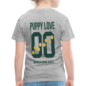 Puppy Love Toddler Premium T-Shirt - heather gray