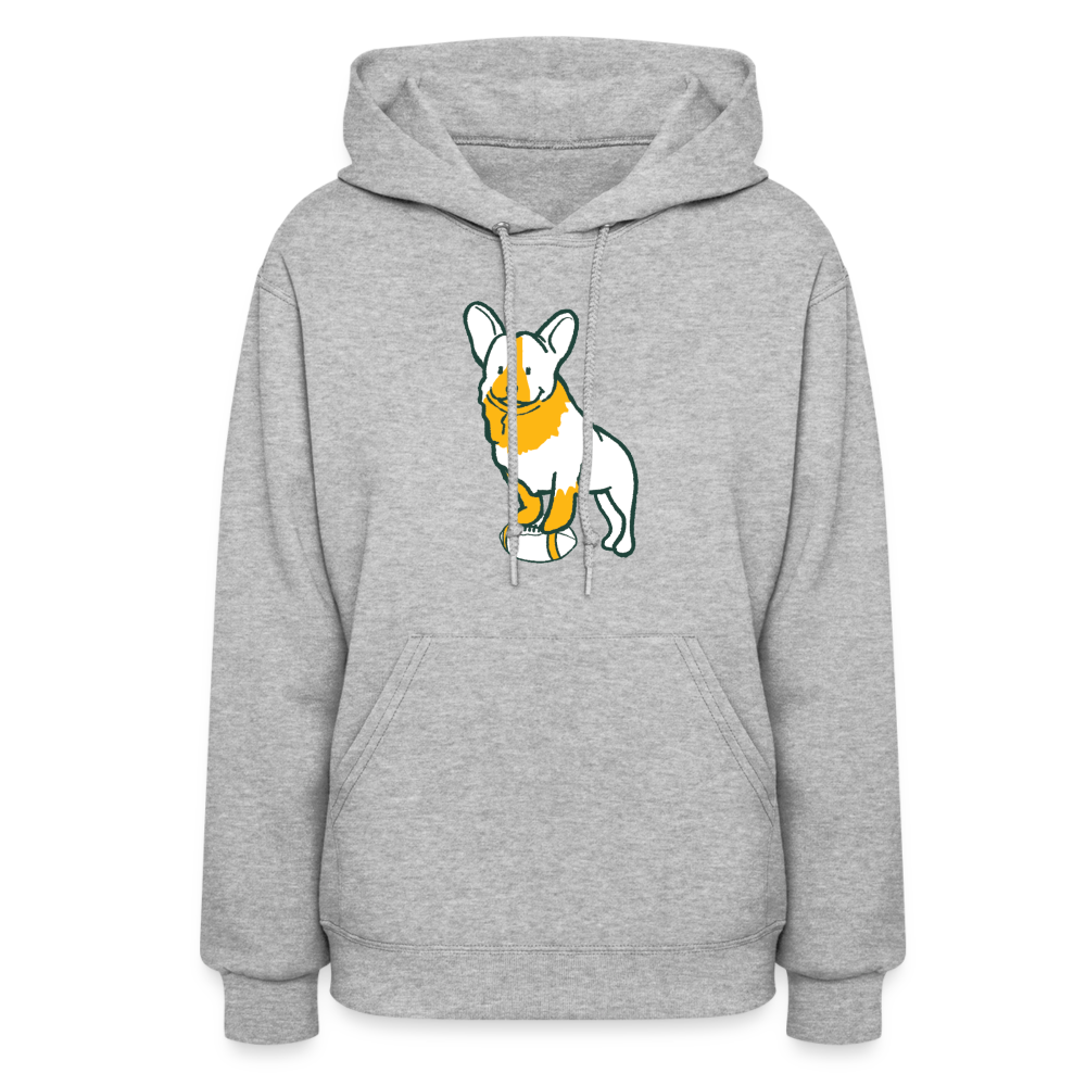 Puppy Love Contoured Hoodie (Light Colors) - heather gray