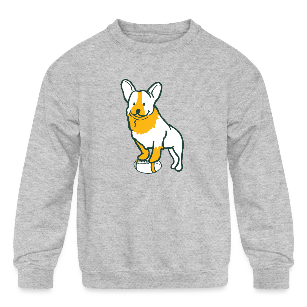 Puppy Love Kids' Crewneck Sweatshirt - heather gray