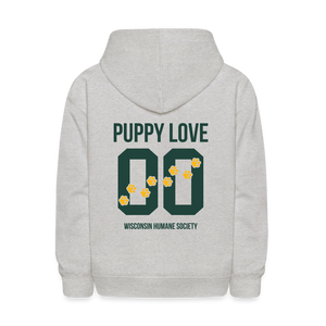 Puppy Love Kids' Hoodie - heather gray