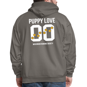 Puppy Love Classic Hoodie (Dark Colors) - asphalt gray