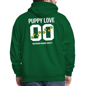 Puppy Love Classic Hoodie (Dark Colors) - forest green