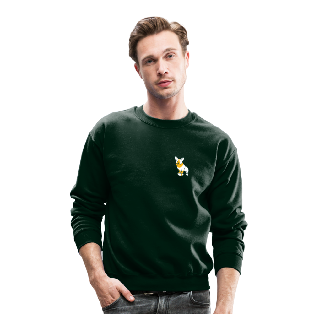 Puppy Love Crewneck Sweatshirt (Dark Colors) - forest green