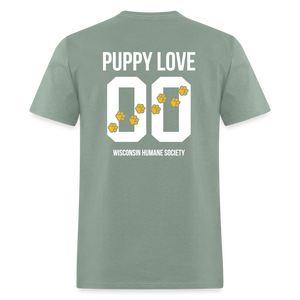 Puppy Love Classic T-Shirt (Dark Colors) - sage