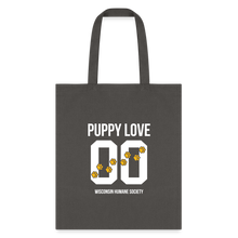 Load image into Gallery viewer, Puppy Love Tote Bag - charcoal