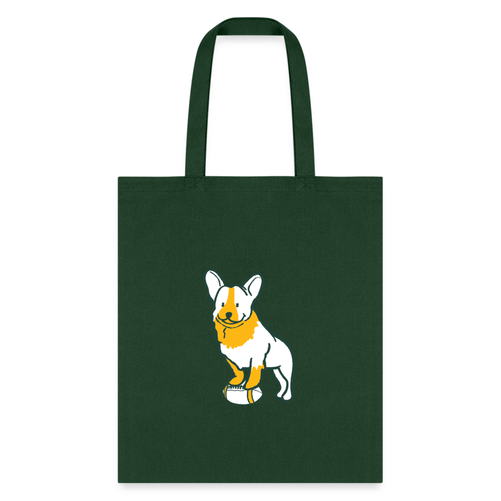 Puppy Love Tote Bag - forest green