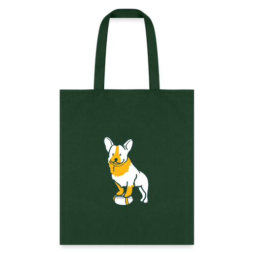 Puppy Love Tote Bag - forest green