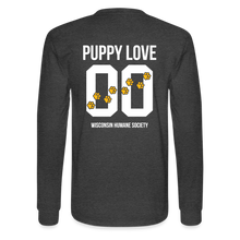 Load image into Gallery viewer, Puppy Love Classic Long Sleeve T-Shirt (Dark Colors) - heather black