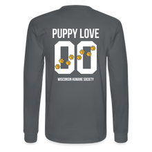 Load image into Gallery viewer, Puppy Love Classic Long Sleeve T-Shirt (Dark Colors) - charcoal