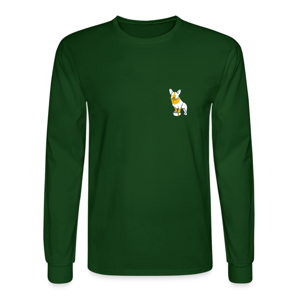 Puppy Love Classic Long Sleeve T-Shirt (Dark Colors) - forest green