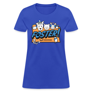 Winter Foster Logo Contoured T-Shirt - royal blue
