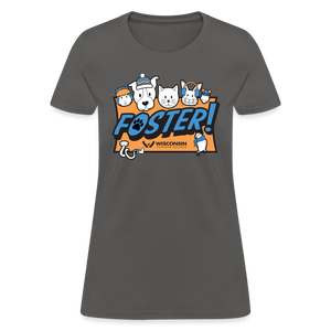 Winter Foster Logo Contoured T-Shirt - charcoal