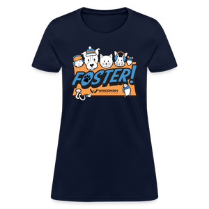 Winter Foster Logo Contoured T-Shirt - navy