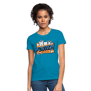 Winter Foster Logo Contoured T-Shirt - turquoise
