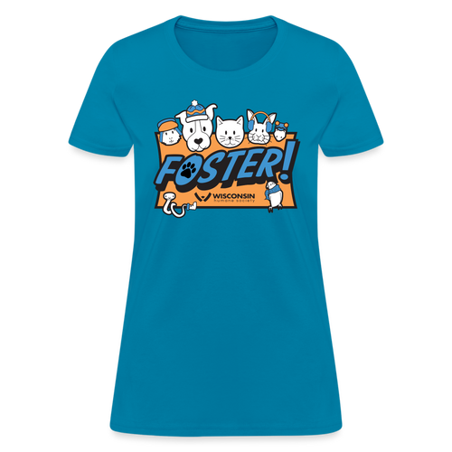 Winter Foster Logo Contoured T-Shirt - turquoise