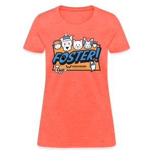 Winter Foster Logo Contoured T-Shirt - heather coral