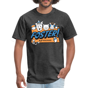 Winter Foster Logo Classic T-Shirt - heather black