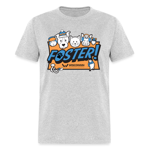 Winter Foster Logo Classic T-Shirt - heather gray