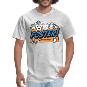 Winter Foster Logo Classic T-Shirt - heather gray