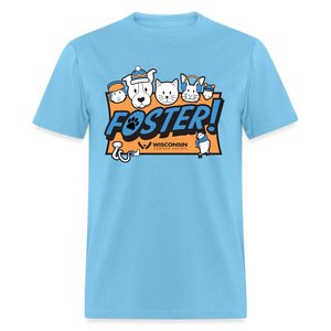 Winter Foster Logo Classic T-Shirt - aquatic blue