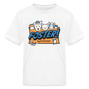 Foster Winter Logo Kids' T-Shirt - white