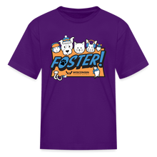 Load image into Gallery viewer, Foster Winter Logo Kids&#39; T-Shirt - purple