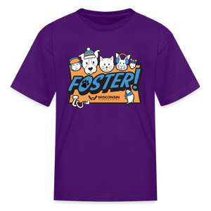 Foster Winter Logo Kids' T-Shirt - purple