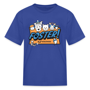 Foster Winter Logo Kids' T-Shirt - royal blue