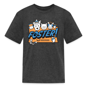 Foster Winter Logo Kids' T-Shirt - heather black