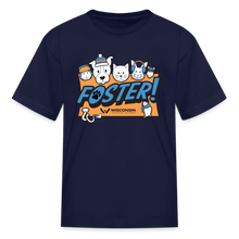 Load image into Gallery viewer, Foster Winter Logo Kids&#39; T-Shirt - navy