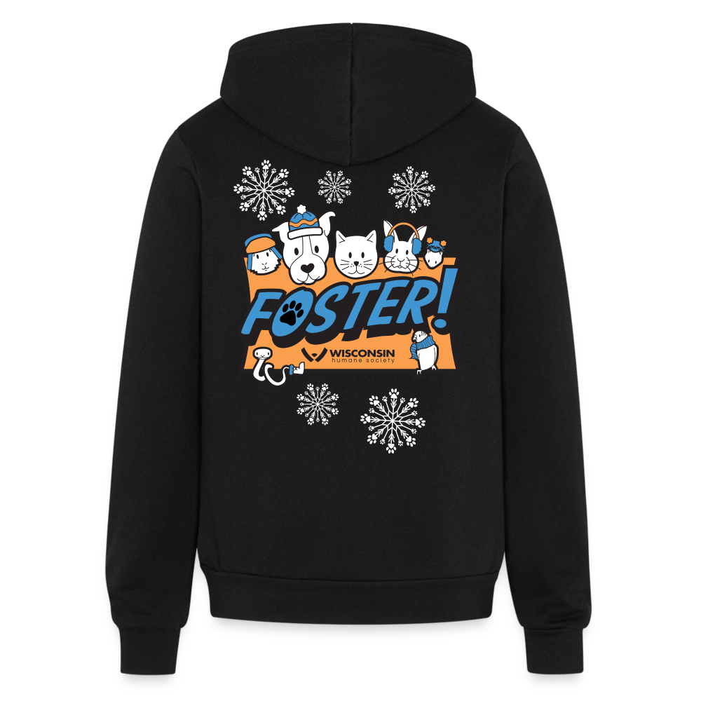 
                  
                    Foster Winter Logo Bella + Canvas Full Zip Hoodie - black
                  
                