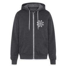 Load image into Gallery viewer, Foster Winter Logo Bella + Canvas Full Zip Hoodie - charcoal grey