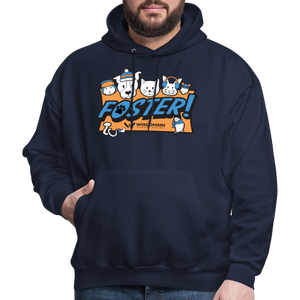 Foster Winter Logo Hoodie - navy